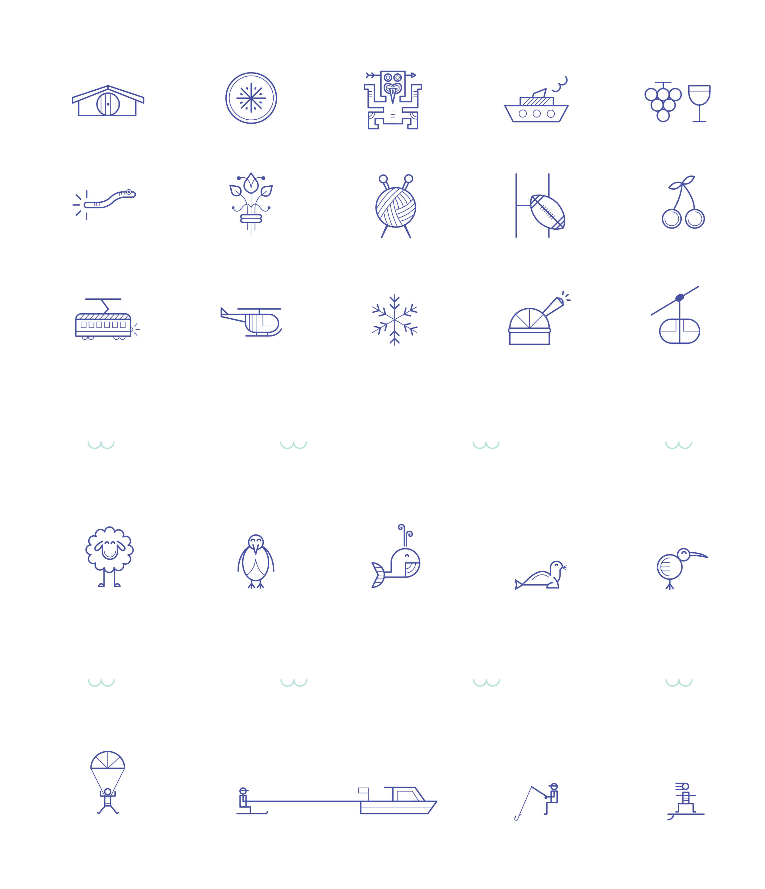 Noedurand-Portfolio-NewZealand-Map-02 iconography of New Zealand Aotearoa map by Noemie Durand